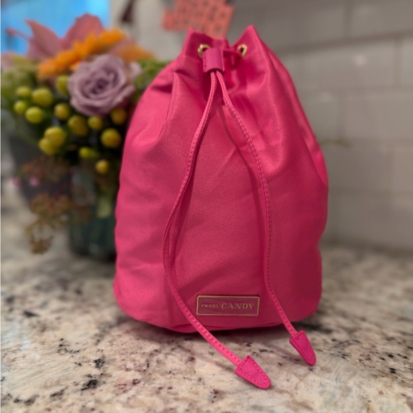 Prada Candy Pink Drawstring Bag - Picture 2 of 9